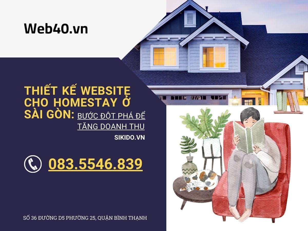 Thiết kế website cho Homestay ở Sài Gòn